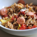 Spicy Pasta with Peppers and Sausage