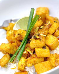 Spicy Vietnamese Lemongrass Tofu Inspired by... Andrew Zimmern's Bizarre Foods?