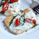 Pizza Caprese with Spinach?