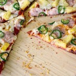 Pig Pineapple & Jalapeno Pizza on Beet Crust