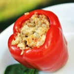 At Home Take-Out: Healthified Szechuan Pork Stuffed Peppers