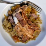 Country-style Pork Ribs with Onions, Apples and Sauerkraut