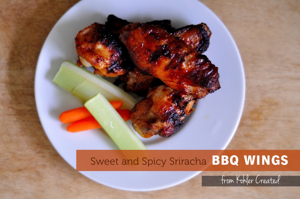 Sweet and Spicy Sriracha BBQ Wings - Kohler Created